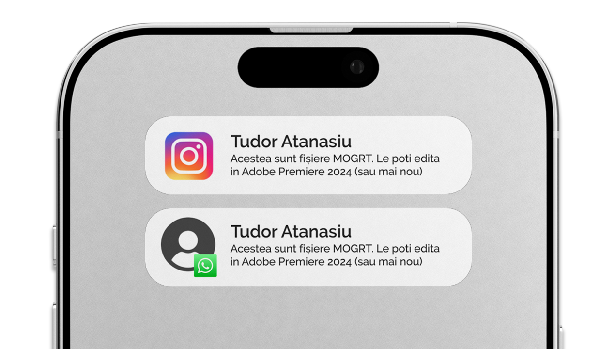 Notification Pop — 8 animații pentru Reels